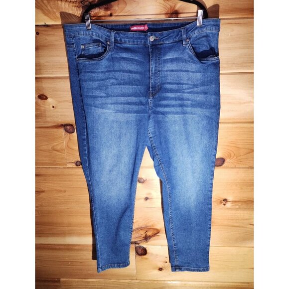 Dollhouse Jeans Plus Size 22 Blue Denim Skinny High Rise Curvy - Picture 1 of 5